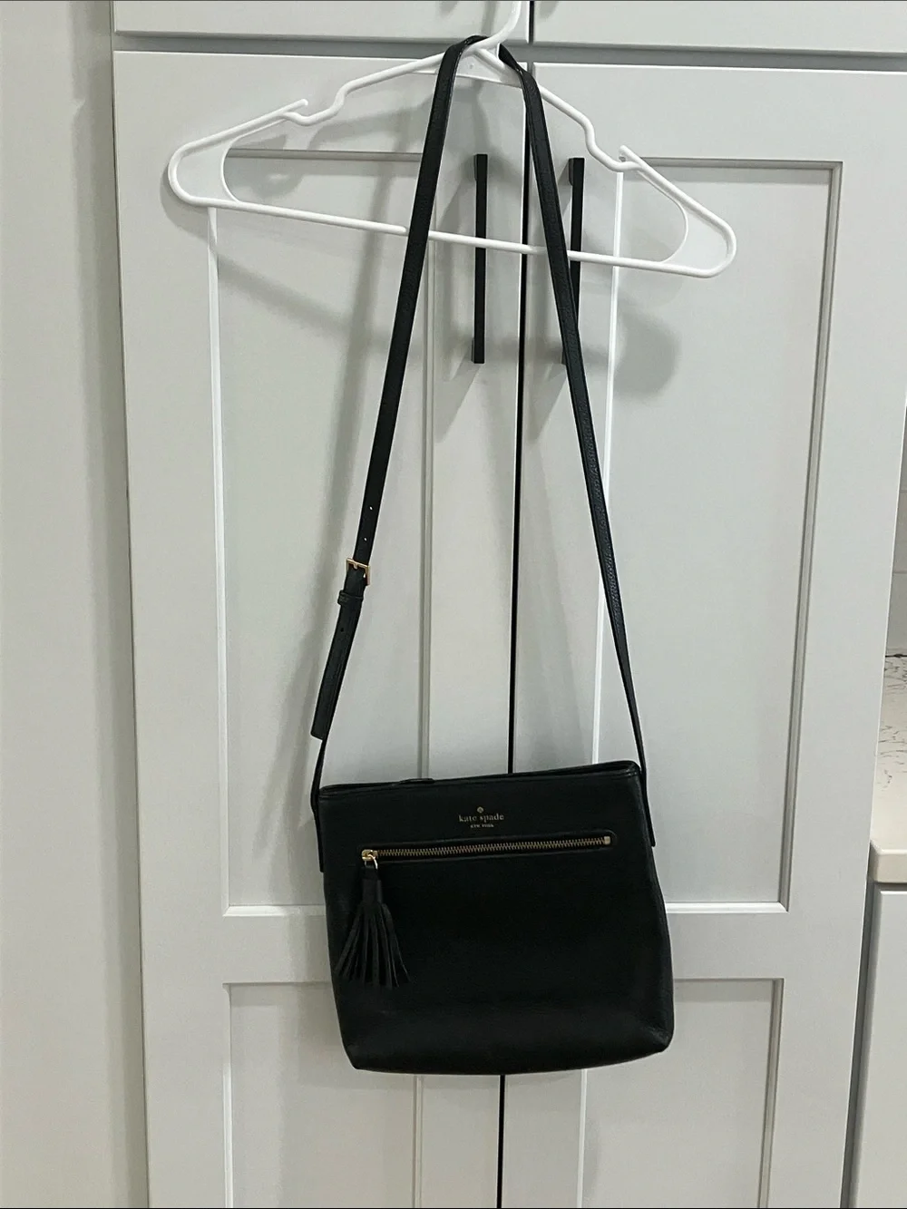 Kate Spade Women's Black Dessi Chester Street Crossbody Bag Leather Purse